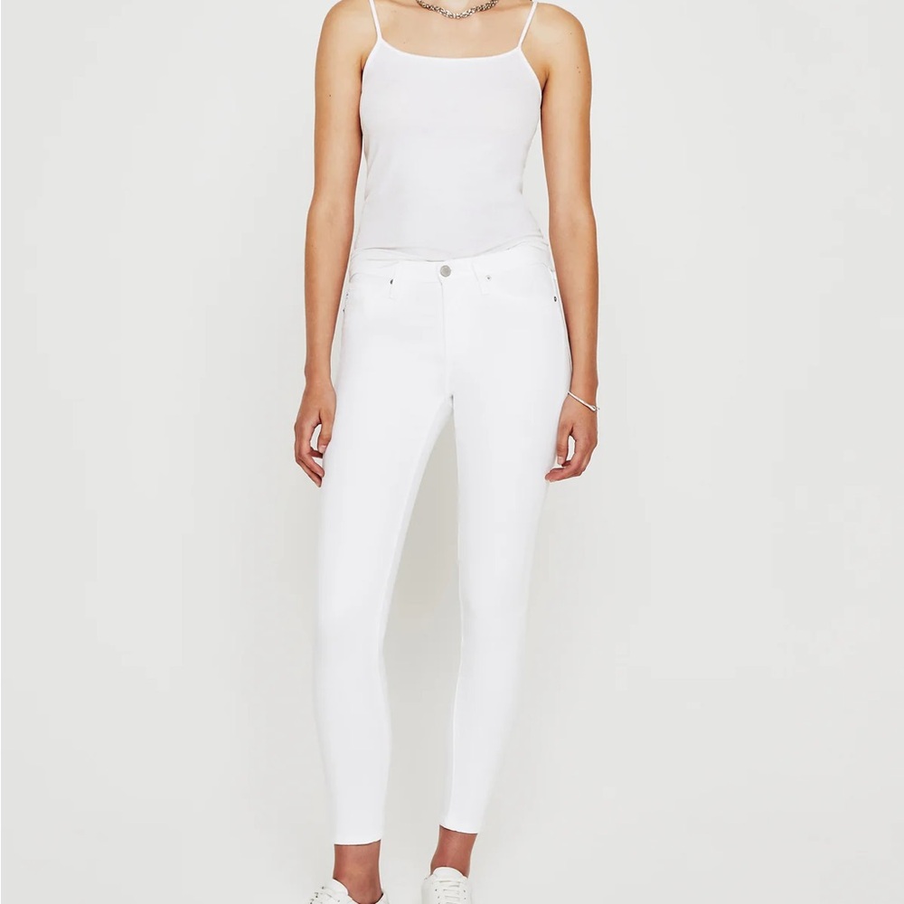 AG Adriano Goldschmied Women's White Skinny Jeans